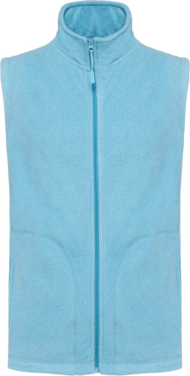 Kariban Bodywarmer van microfleece heren K913 - Cloudy blue heather - 5XL