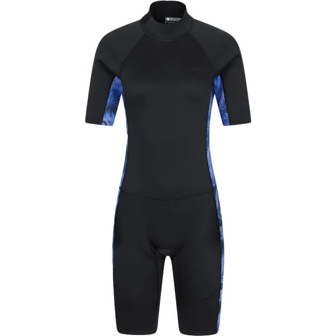 Mountain Warehouse Dames Korte Gedrukte Wetsuit (Paars)