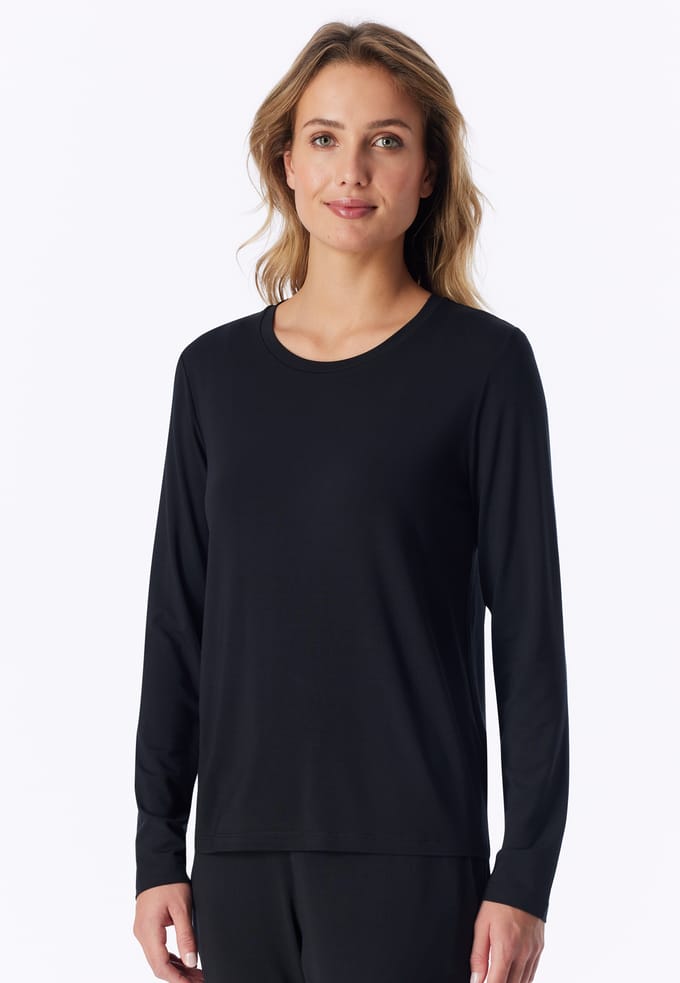 Zwart shirt met lange mouwen - Mix+ Relax 40
