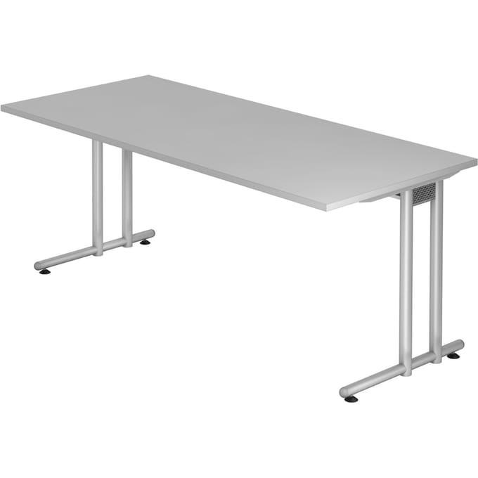 NANO 19 S | Bureau - 180 x 80 Grijs/Zilver