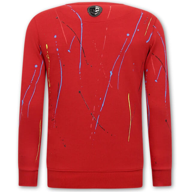Exclusieve Mannen Joggingspak - ICON Painted - Rood
