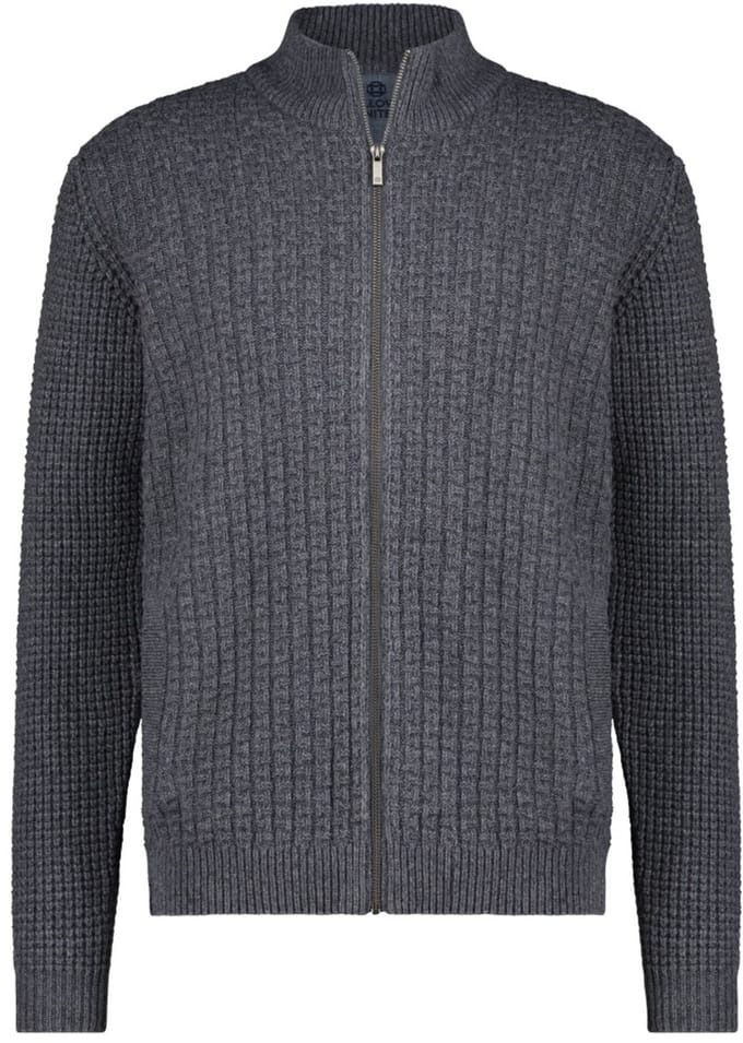 Fellows United Cardigan Vest Luxe 80% Lambswool Grey (32.1110 - 123)