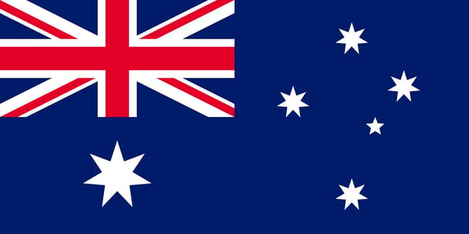 Vlag Australië 300x450cm