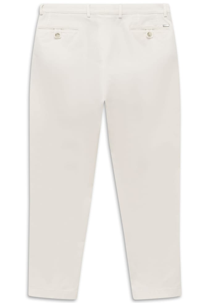Bugatti Herren Broek met bandplooien van stretchkatoen