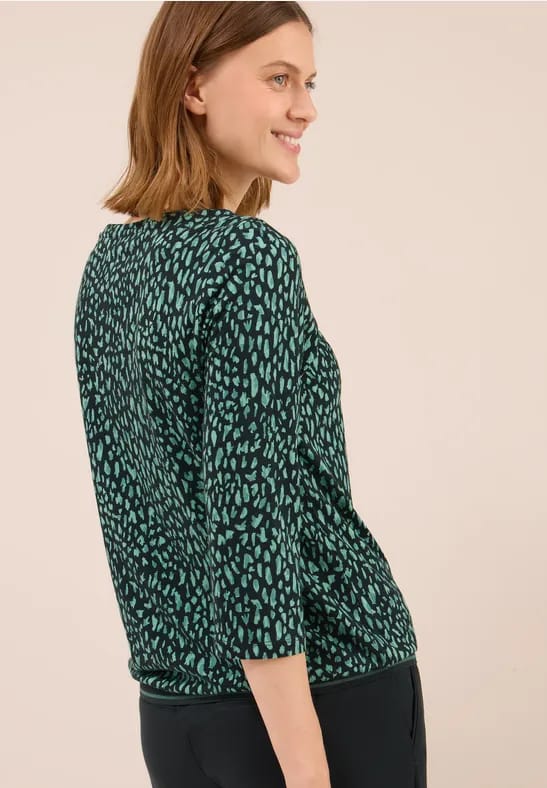 Shirt met geribde structuur