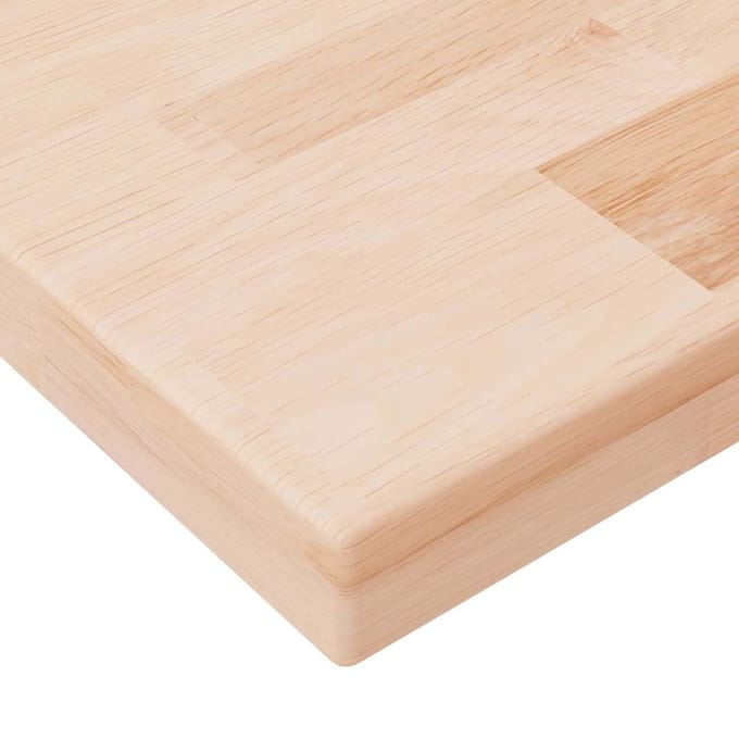 vidaXL - Plank - 40x20x2,5 - cm - onbehandeld - massief - eikenhout