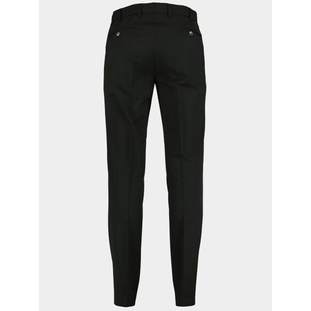 Meyer Broek Bonn Modern Fine Gabardine Bistretch Wool Blend Zwart / male
