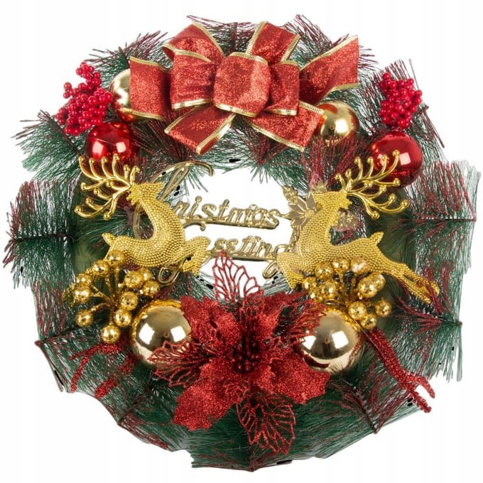 Hangzhou A Link Star Technologie - Kersthanger - 30cm - Decoratief Krans - Luxe Ontwerp