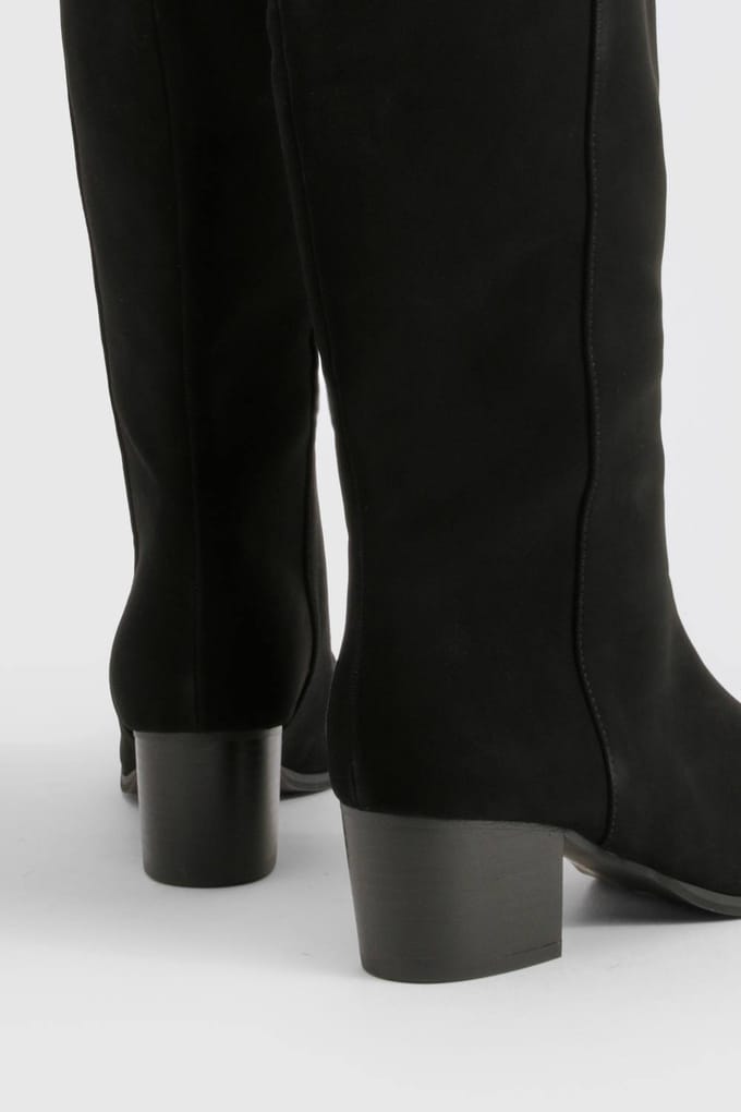 boohoo Dames Schone Western Day Cowboylaarzen | Black | Maat: 3