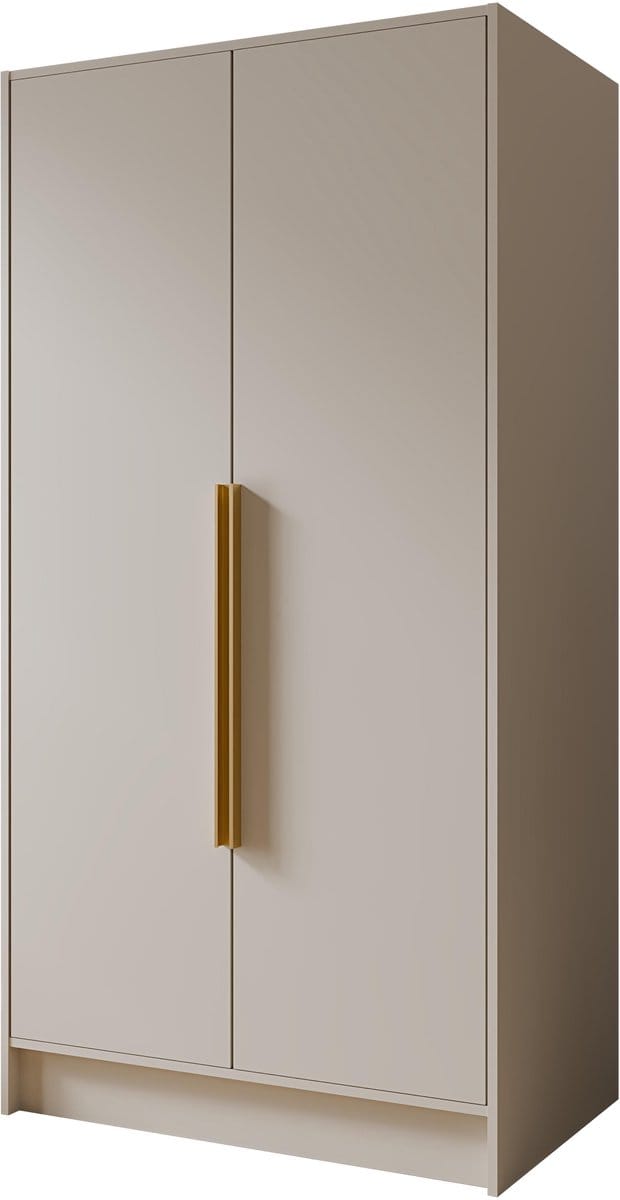 Kledingkast Goya I 100 cm (kasjmier, gouden handgrepen)