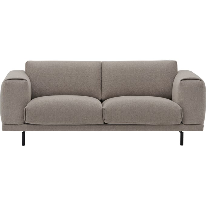 Muuto Rest 2-zitsbank - Hearth 6 - Zwart