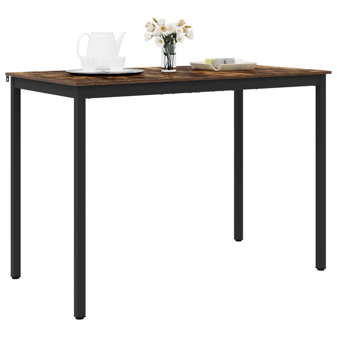 vidaXL - Staande - Bartafel - Bewerkt - hout - Rechthoekig