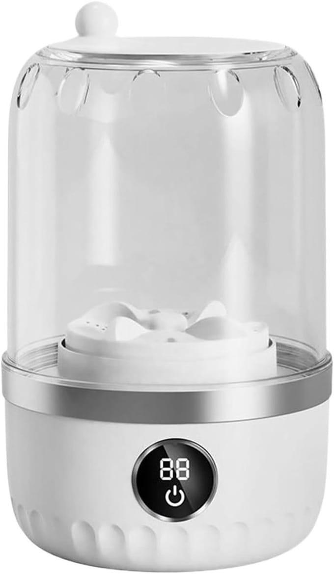 Mini Wasmachine - Compact Wassen - Kleine Was - Stille Werking - 1 Liter - Wit