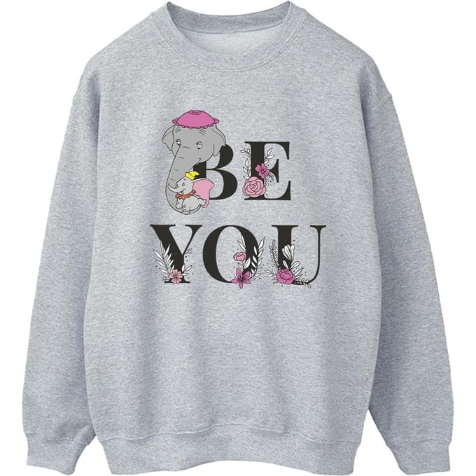 Disney Dames/Dames Dumbo Be You Sweatshirt (Sportgrijs)