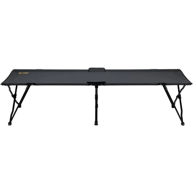 Abbey Camp Campingbed - Asturia-206 - 206 x 75 x 47 cm - Zwart