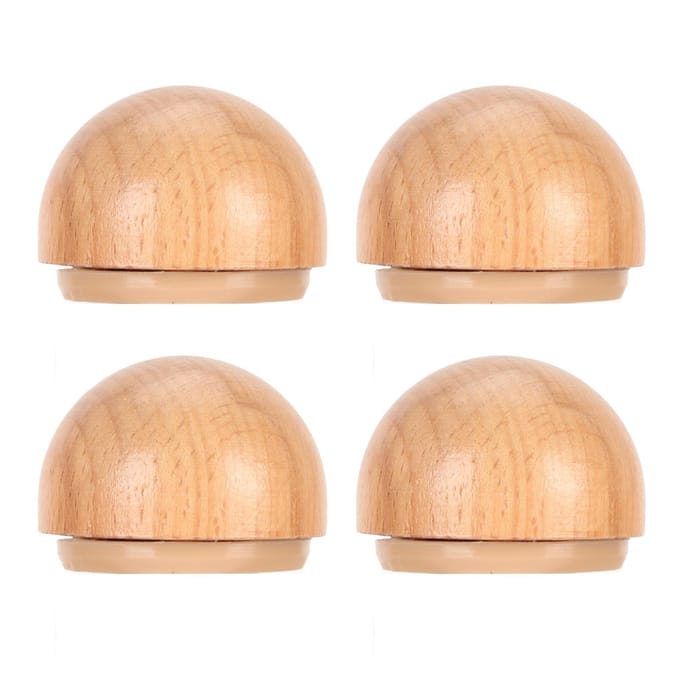 4 stuks Houten Deurstopper Multifunctioneel Stil Voorkomt Botsing Boorvrij Schokabsorberend Deur