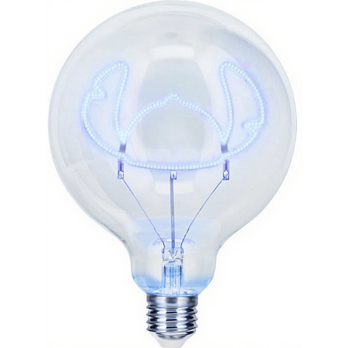 Paladone Stitch E27 LED neonlamp - blauw, diameter 12,5 cm