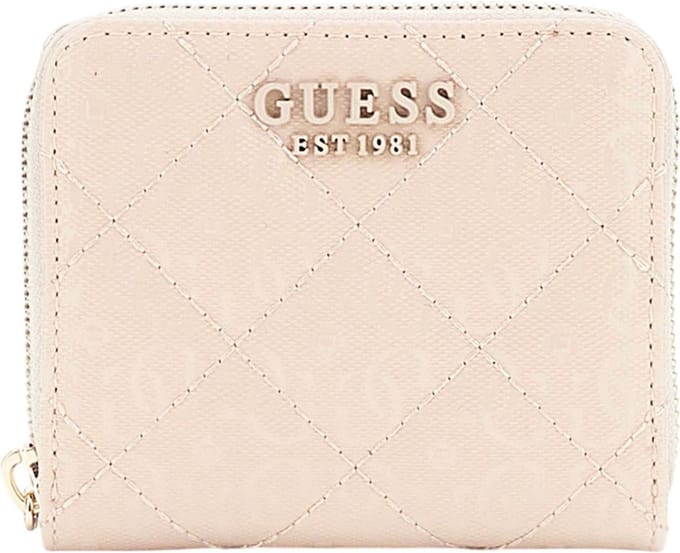 GUESS Portemonnee Laurel SLG Small Zip Around Wallet Sand Zalmroze