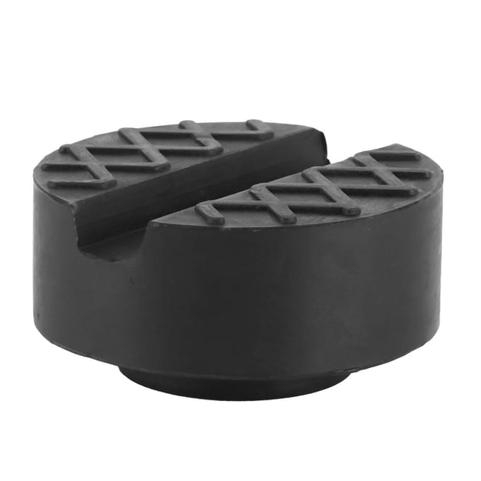 Universele Autokrikblok Adapter Sleuf Rubber Frame Rail Bescherming Ondersteuning 6,5 cm Doorsnee gray