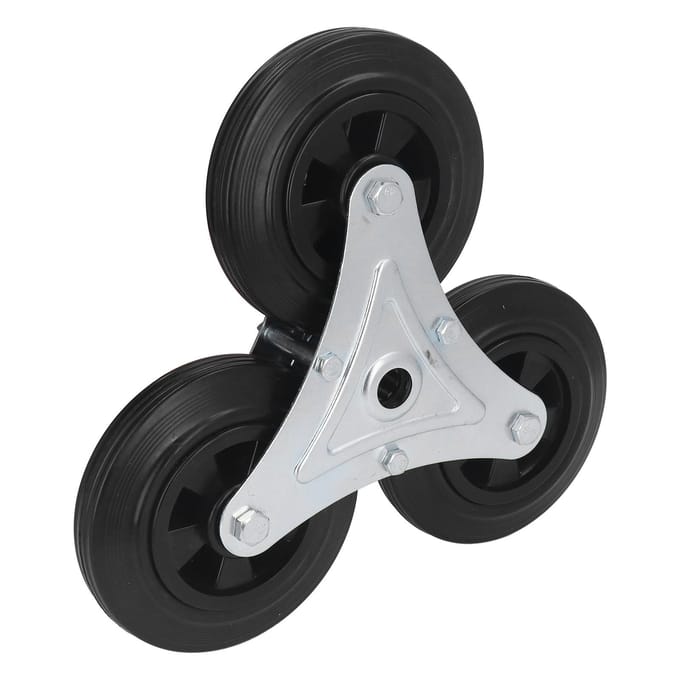 Wielvervanging voor Traplift Zwaar Uitgevoerd 6-inch Rubber Driehoekig Wiel Climber voor Boodschappen Karretje Winkelwagen