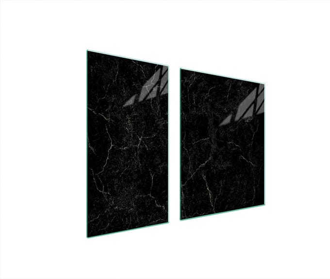TMK ArtDeko - Marmer Snijplank - 90x52 cm - Hartglas - Beschermpaneel