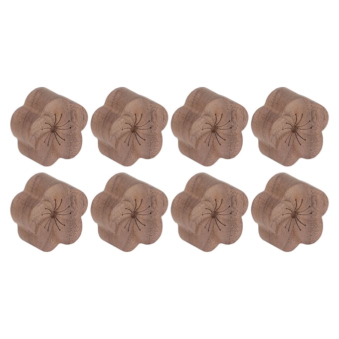 8 Stuks Auto Luchtverfrisser Diffuser Bloemvormig Eenvoudig Design Eenvoudig te Gebruiken Houten Auto Diffuser voor Auto gray