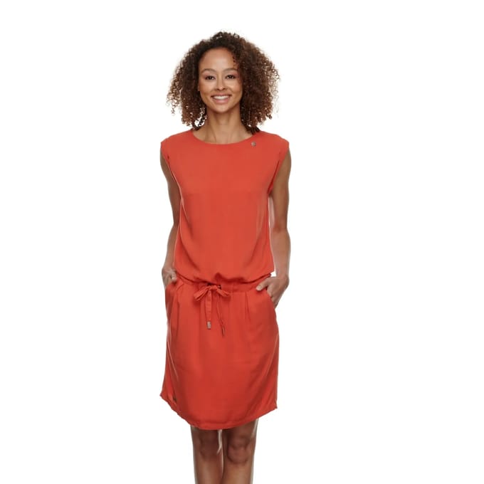 Ragwear zomerjurk mascarpone Rood Gemêleerd-S (36)