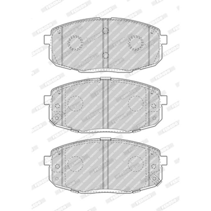 Remblokset FERODO FDB5038, voor