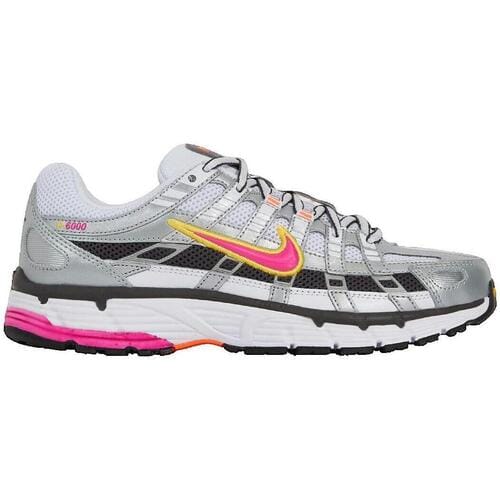 Nike P-6000 Sneakers Dames - White/Laser Fuchsia-Mtlc Platinum