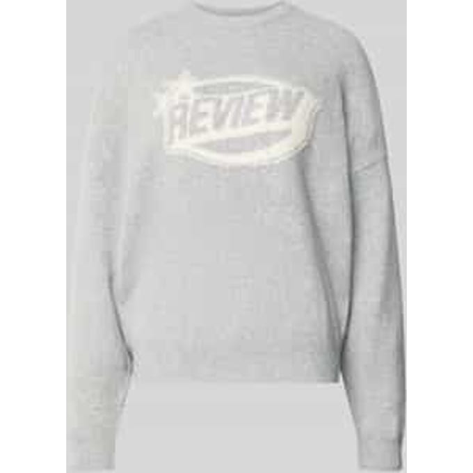 Gebreide pullover met labelprint