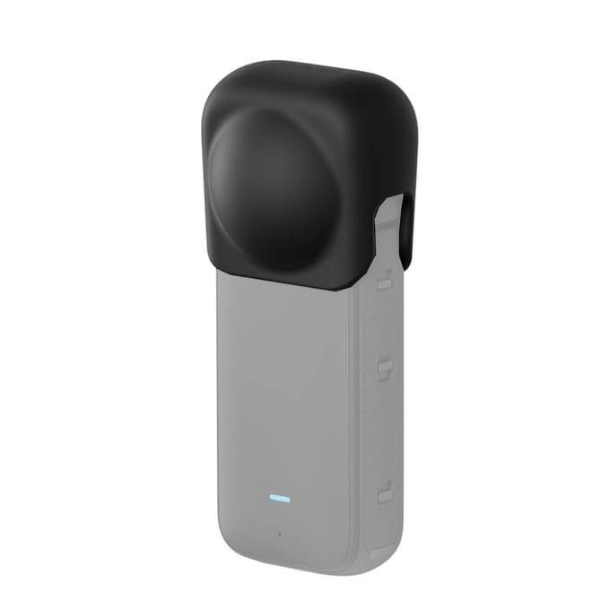 Panoramacameralensdop Zachte siliconen lensbeschermhoes Compatibel met Insta360 One X3-camera zwart