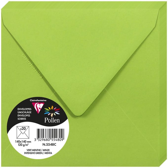 Stuifmeel van Clairefontaine enveloppe 140 mm, caraÃ¯bisch