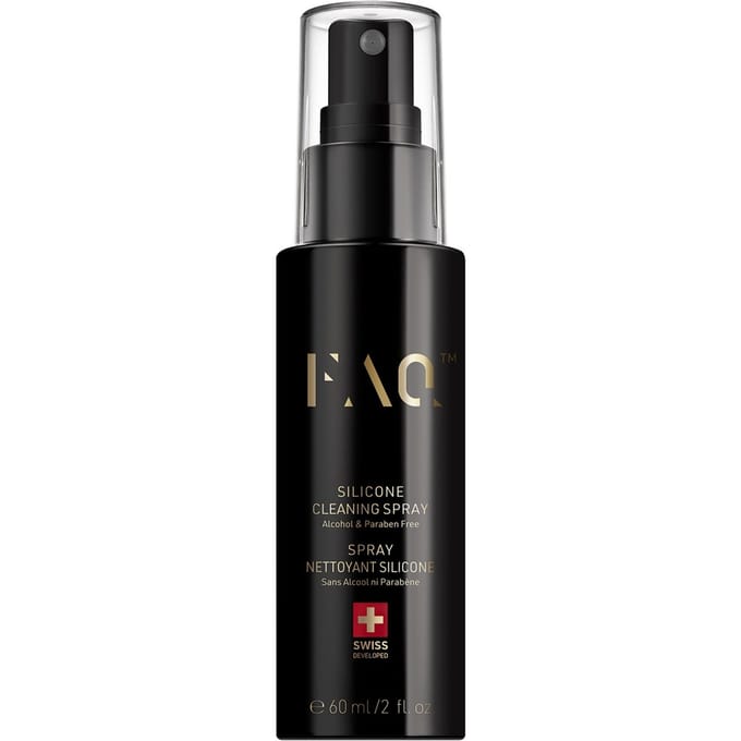 FAQ Swiss Schoonmaakmiddelen Siliconen reinigingsspray Desinfectiespray Dames 60 ml