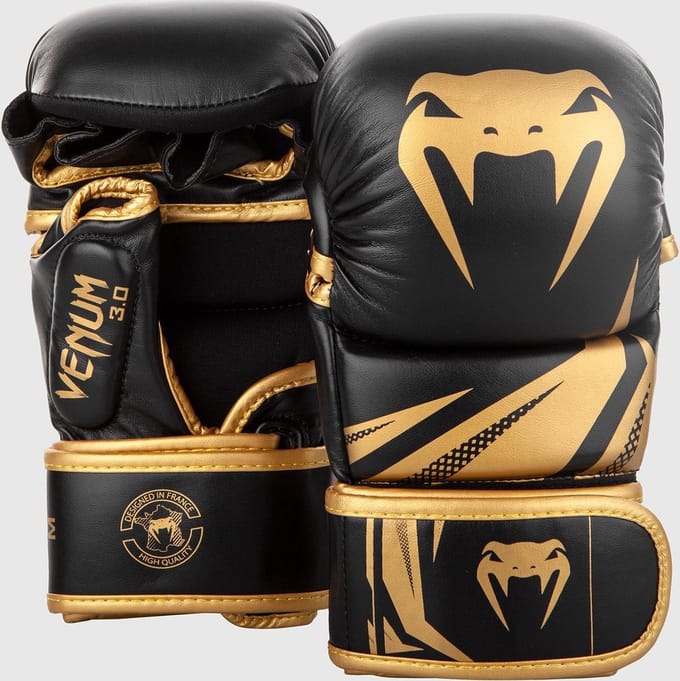 Venum Challenger 3.0 MMA Sparring Handschoenen Zwart Goud - M