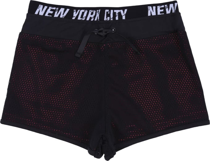 Zwarte shorts met neon