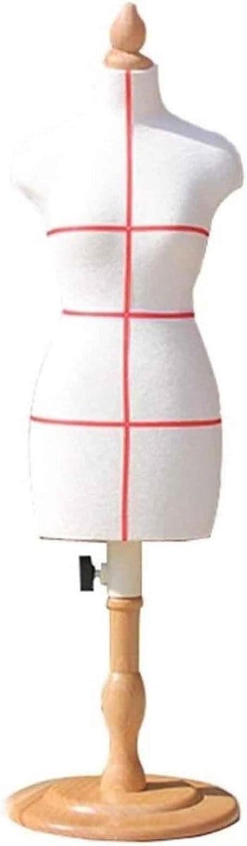 Verstelbare paspop - Kinder torso - Kleding presenteren - In hoogte verstelbaar - 42cm - Katoen