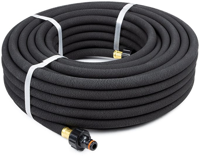 Rubbermagazijn - Druppelslang - Zwart - 25 meter - Binnendiameter: 12,5mm - Zweetslang