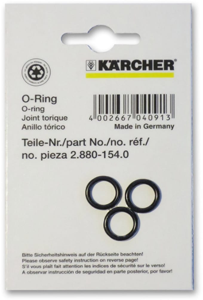Lot de 3 Joints toriques pour nettoyeur haute pression Kärcher - 28801540