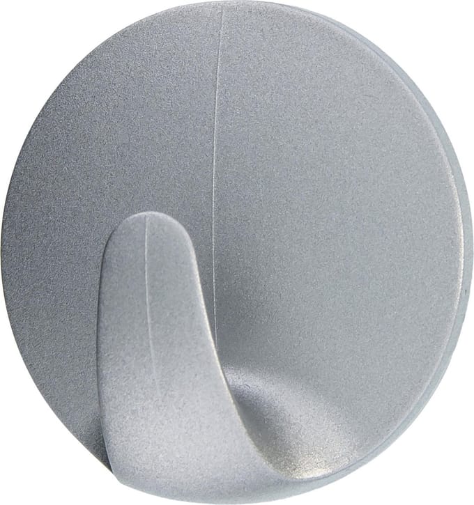 tesa POWERSTRIPS® Zelfklevende haak Small Rond Chroom (mat) Inhoud: 3 stuk(s)