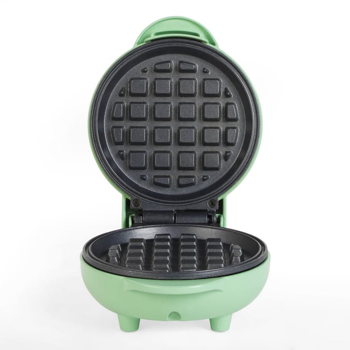 Giles & Posner Mini Waffle Maker – Antiaanbaklaag - 11,5 cm plaat