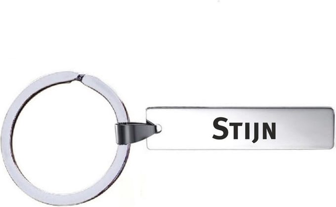 Sleutelhanger Met Naam - Stijn - RVS