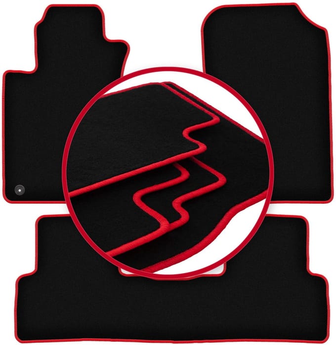 CARLUX-RED automatten voor: Honda CR-V III SUV (2006-2012)