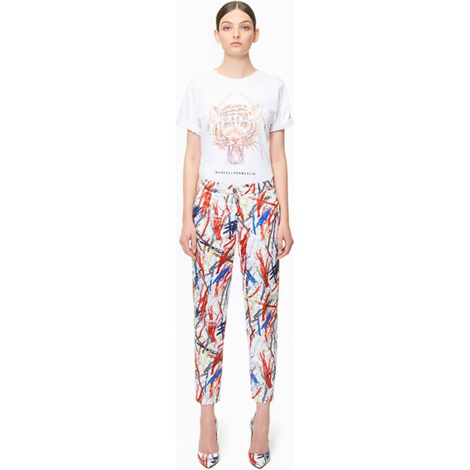 Marcell von Berlin Women's Suit Pants Brush Print Maat: 36 | Pantalons Outlet | Dames