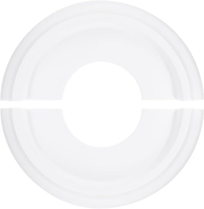 Decoratieve Plafondmedaillon van 25 cm voor Lampen en Ventilatoren, Wit, Stijlvol en Multifunctioneel