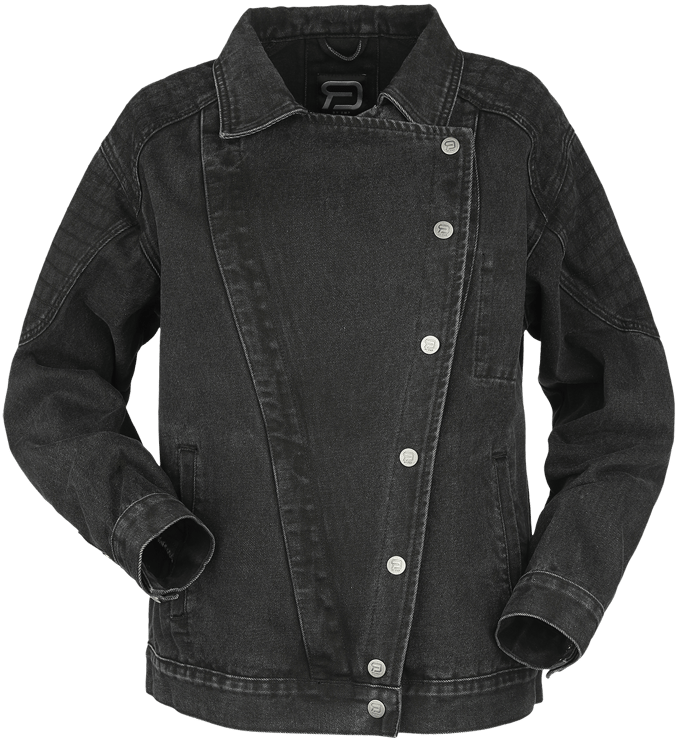 R.E.D. by EMP Spijkerjas - Biker Jeans Jacket - S tot M - voor Vrouwen - zwart
