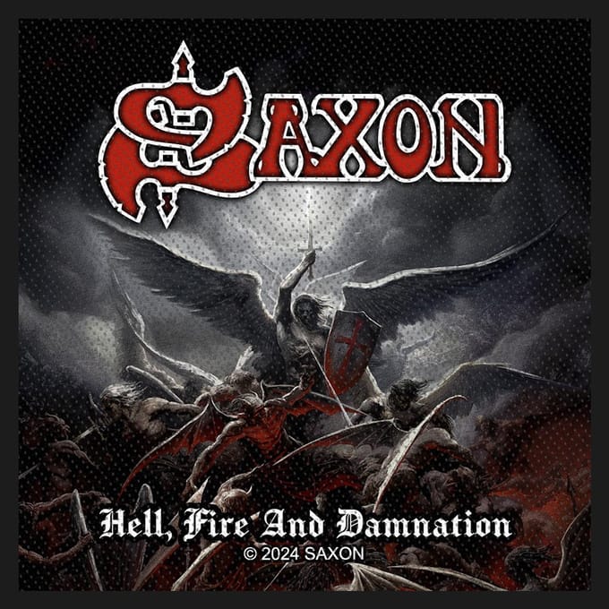 Saxon Hell, fire and damnation Unisex Patch - meerkleurig - Standard