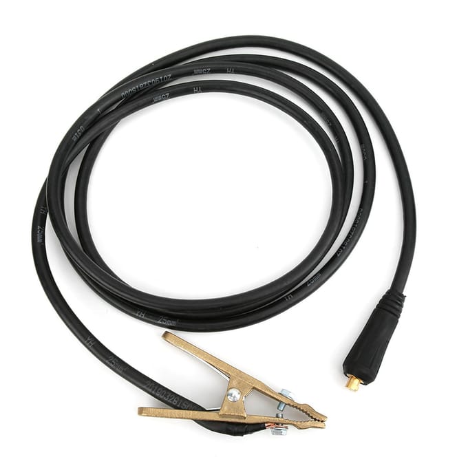 Pince de masse en laiton pour soudage TIG 260 A, pince de masse pour poste de soudage à l'arc MMA, 3 mètres, 25 mm²