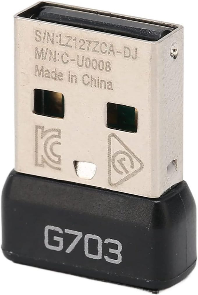 USB Muis Ontvanger - Adapter Dongle - Draadloze Verbinding - Plug and Play - Standaard Formaat - Zwart
