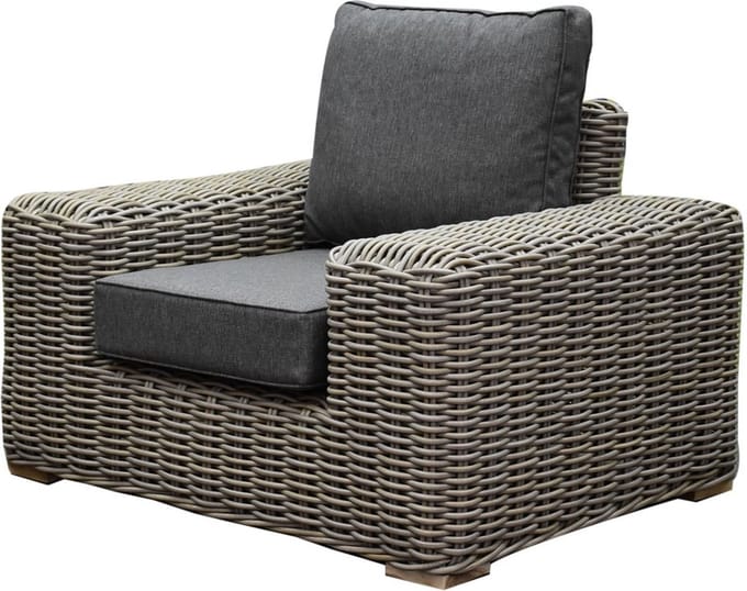 Queen lounge tuinstoel - olefin grijs
