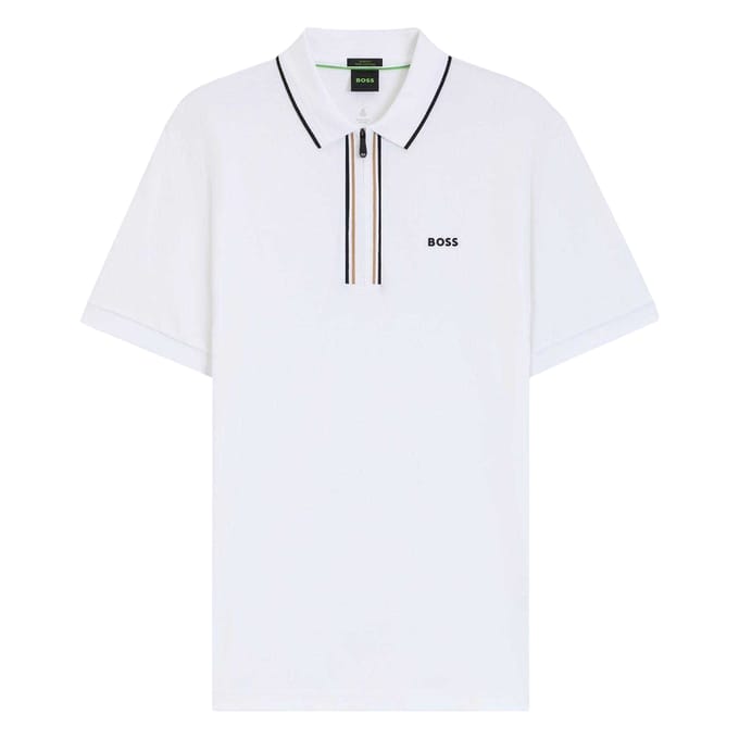 Boss Philix sneldrogend poloshirt met korte mouwen voor heren (Wit)